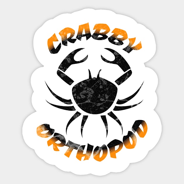 Crabby Orthopod Sticker by MilesNovelTs